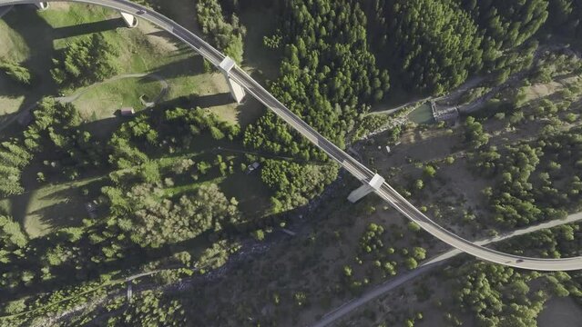 Ganter Bridge, Simplon Pass Road, Ganter Valley, Ried-Brig, Valais, Switzerland, Europe