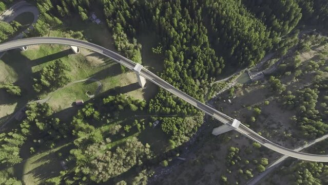 Ganter Bridge, Simplon Pass Road, Ganter Valley, Ried-Brig, Valais, Switzerland, Europe