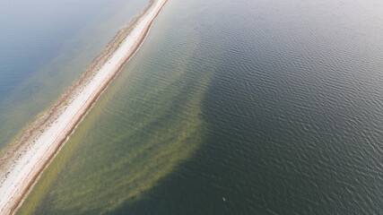 Landscape of the Orjaku Saar in the daylight in the Hiiumaa Island, Estonia
