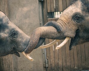 Elephant connection in the Zoo