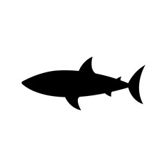 Obraz premium Shark icon vector. sea ​​life illustration sign. fish symbol or logo.