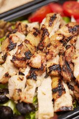 grilled chicken with vegetables