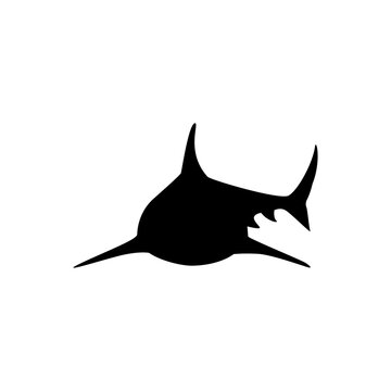 Shark icon vector. sea ​​life illustration sign. fish symbol or logo.