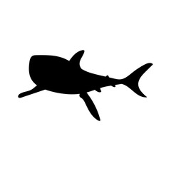 Shark icon vector. sea ​​life illustration sign. fish symbol or logo.