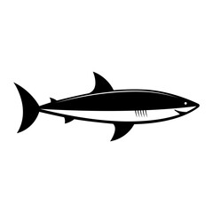 Shark icon vector. sea ​​life illustration sign. fish symbol or logo.