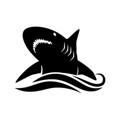 Shark icon vector. sea ​​life illustration sign. fish symbol or logo.