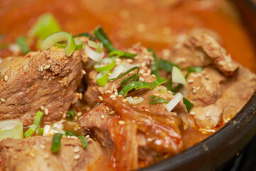 Pork and Kimchi Stew ,Korean food 