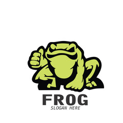 Design logo icon character mascot frog