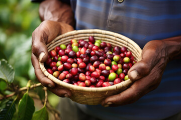 Explore the concept of coffee beens, transparent background (PNG). Generative AI.