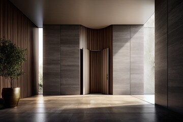 Obraz premium Wall & Door system for a truly modern and designer apartment that everything matches everything. Generative AI Technology 