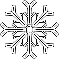 hand drawn snowflake