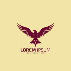 Eagle flying Logo Vector bird design template silhouette