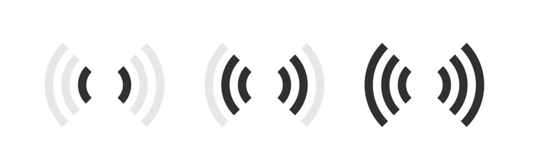 Wi-Fi icon set. Wireless and wifi signal