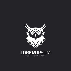 Aggressive Owl logo icon design, night hunter logo, bird logo.