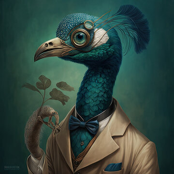 Peacock Doctor Portrait 