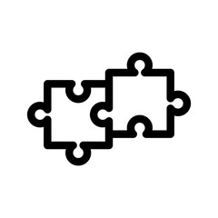 Puzzle Icon Vector Symbol Design Illustration