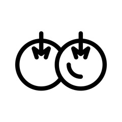 Blueberries Icon Vector Symbol Design Illustration