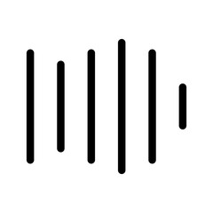 Audio Wave Icon Vector Symbol Design Illustration