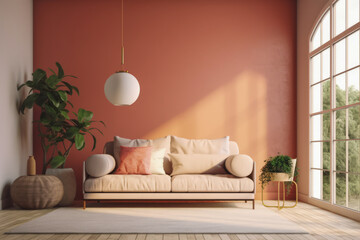 a close-up shot of a living room with sweet cute color