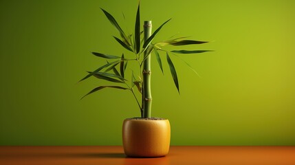 Fototapeta na wymiar simple minimalist Bamboo product placement concept zen idea copy space generative ai