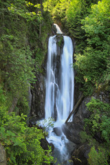 View at the beautiful Talbach waterfall in Tirol - Austria, long exposure