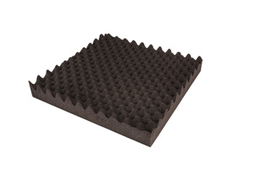 sound absorbing sponge on white background.