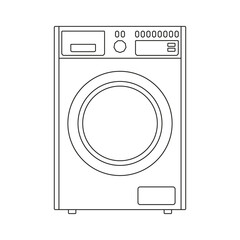 Washing machine icon on a white background.