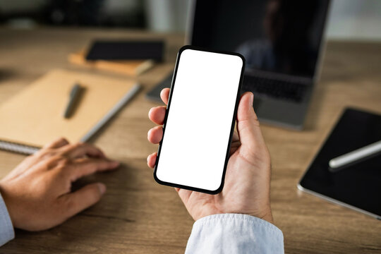 new phone Technology smartphone with blank screen and modern frame less design