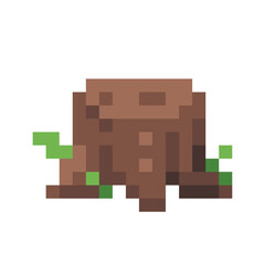 Pixel nature wood