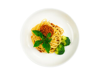 Spaghetti in transparent background