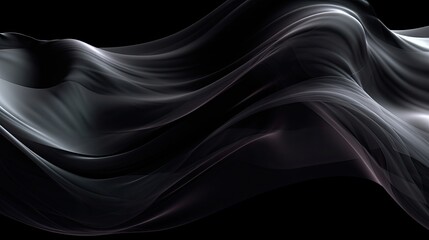 Fototapeta premium Smoke on black background. Generative AI 