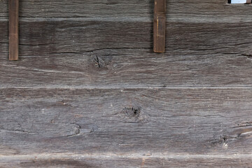 Obraz premium Fragment of the wall of the wooden medieval church