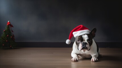 Pawsome Santa Pup: Dog in a Santa Hat Delivers Warmth and Happiness this Holiday Season