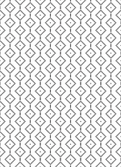 Modern black geometric pattern on white background. Monochrome style graphics for clothing patterns, bed sheets, covers, covers.