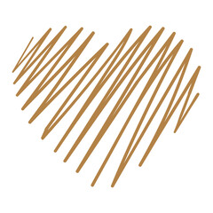 Abstract lines love decorative elements