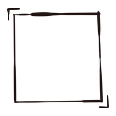 Hand drawn lines blank frame elements