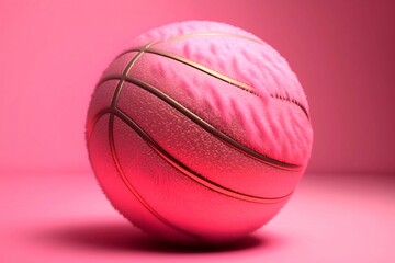 AI generated illustration of pink ball