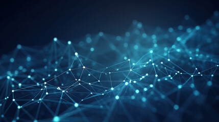 Obraz premium Modern digital abstract 3D background. Copy space. Can be used in the description of network abilities, technological processes, digital storages, science, education, etc.