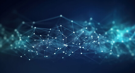 Obraz premium Modern digital abstract 3D background. Copy space. Can be used in the description of network abilities, technological processes, digital storages, science, education, etc.