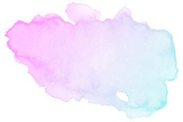 watercolor pink and light blue background. watercolor background with clouds. © Daken Design