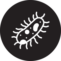 bacteria glyph icon