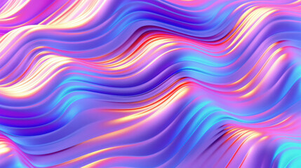 Obraz premium Holographic foil texture wavy background