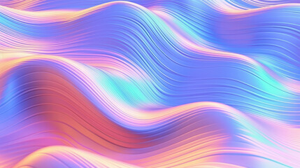 Obraz premium Holographic foil texture wavy background