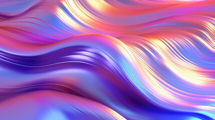 Obraz premium Holographic foil texture wavy background