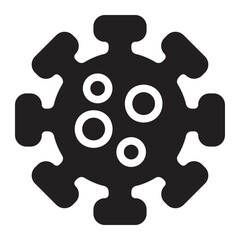 virus glyph icon