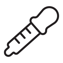 eyedropper line icon