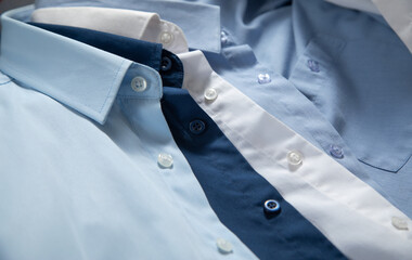 Set of office business shirts.