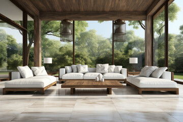 beautiful modern livingroom ai generated