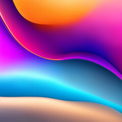abstract background with waves - Light Purple and Light Yellow Circles Background - Light Pink andLight Colors and White - Generative AI