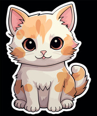 Cat Sticker Cute Kitten
